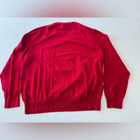 St. John's Bay Mens Red Heather V-Neck Sweater Size XXL Grunge & Preppy Look VTG - Picture 2 of 10